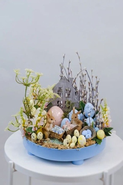 Весенний цветочный декор с зайцами и птичками Волшебная подборка идей для вдохновения
