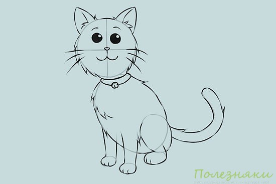 Как нарисовать кошку 6
