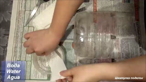 Что можно сделать из пластиковой бутылки и гипсового бинта.