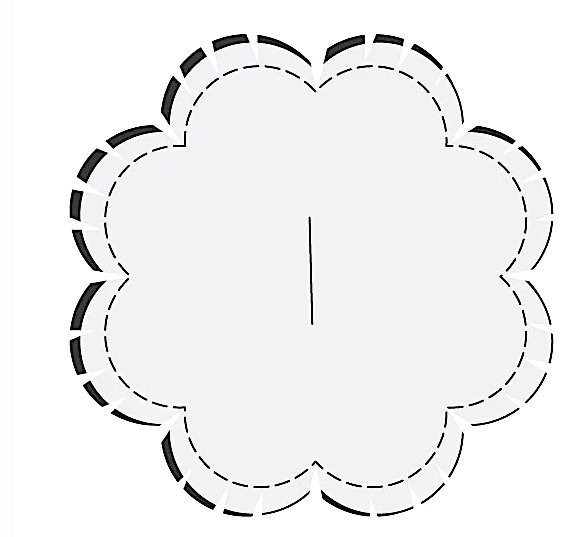 Трехярусная булавочница-цветок МК