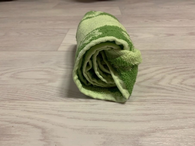 Как компактно складывать полотенца: способ "Американский валик"