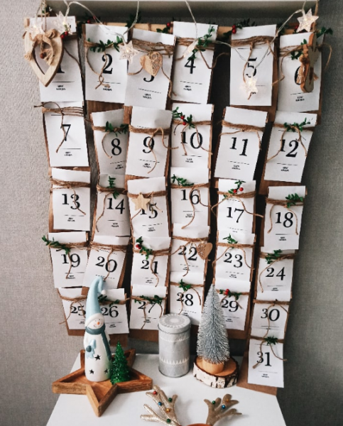 Стильный рождественский адвент-календарь своими руками: крафтовые идеи для вдохновения 2020